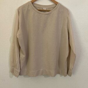 Poetry Cream Crew Neck Sweater Soft Comfortable Design